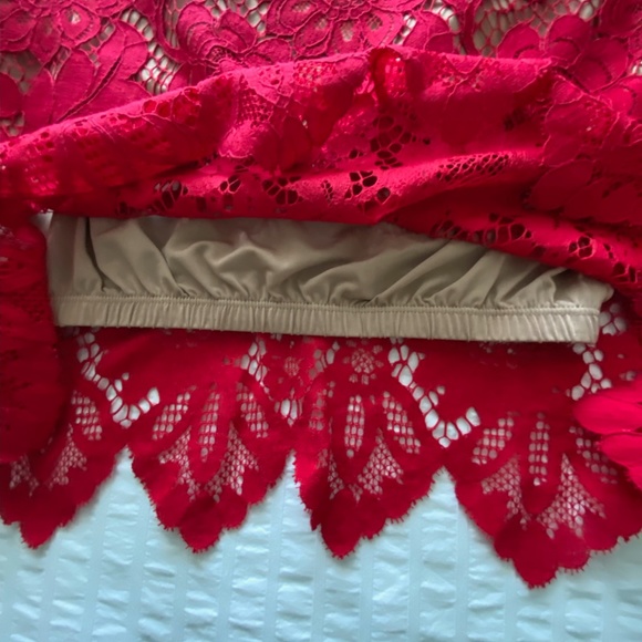 Red Lace 2 Piece Set For Love & Lemons Small - Picture 10 of 12